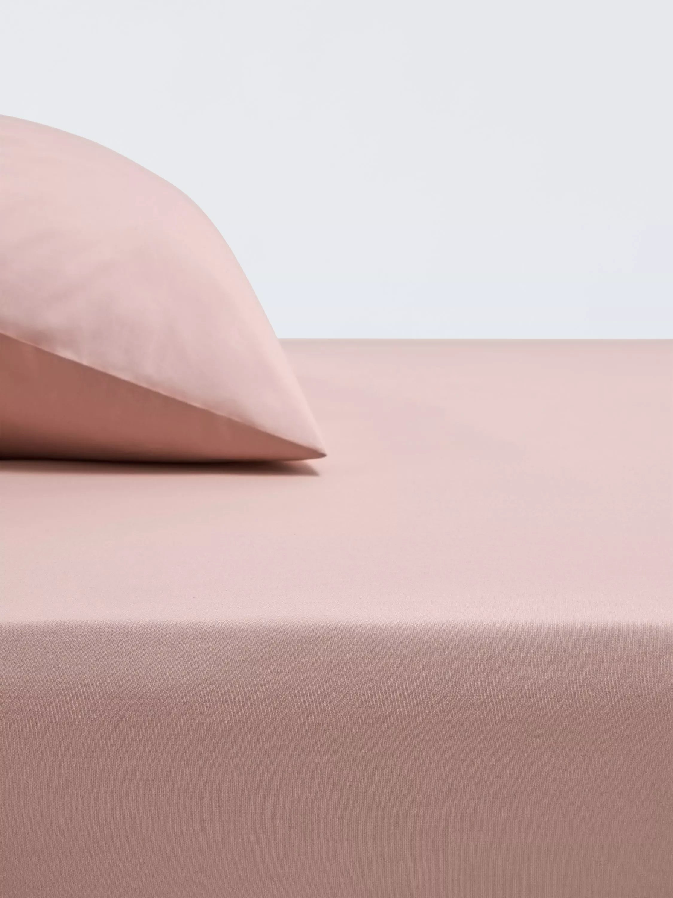 John Lewis Crisp & Fresh Egyptian Cotton Percale 200 Thread Count Fitted Sheet Double