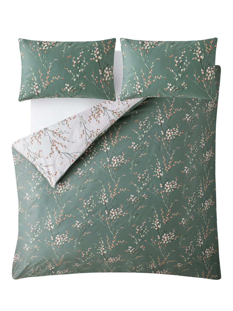 Laura Ashley floral duvet cover set 200 thread count cotton sateen - British product