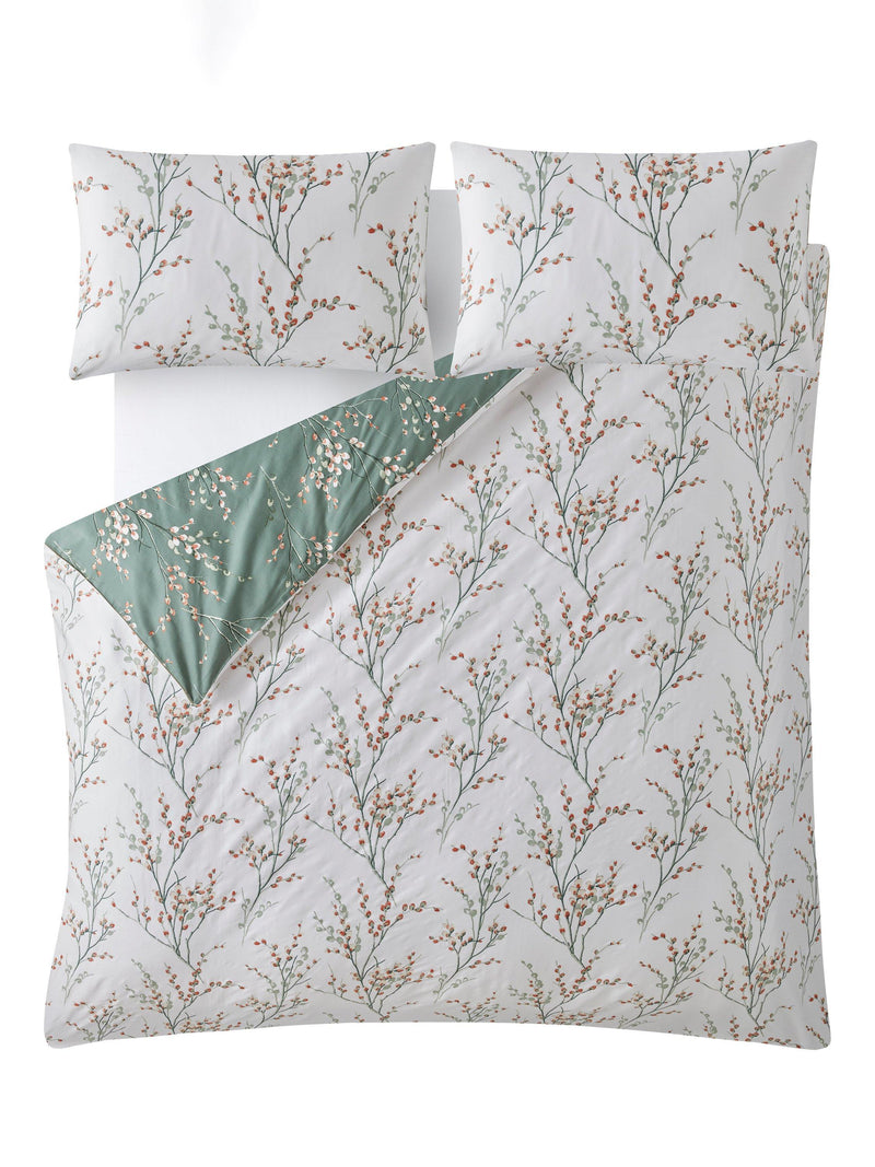 Laura Ashley floral duvet cover set 200 thread count cotton sateen - British product