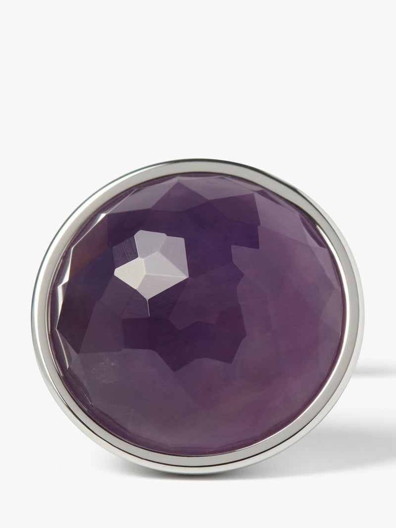 Simon Carter Amethyst Manschettenknöpfe in Silber – britisches Produkt