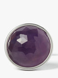 Simon Carter Amethyst Manschettenknöpfe in Silber – britisches Produkt