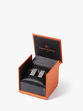 Simon Carter Domino cufflinks gunmetal, imported from the UK