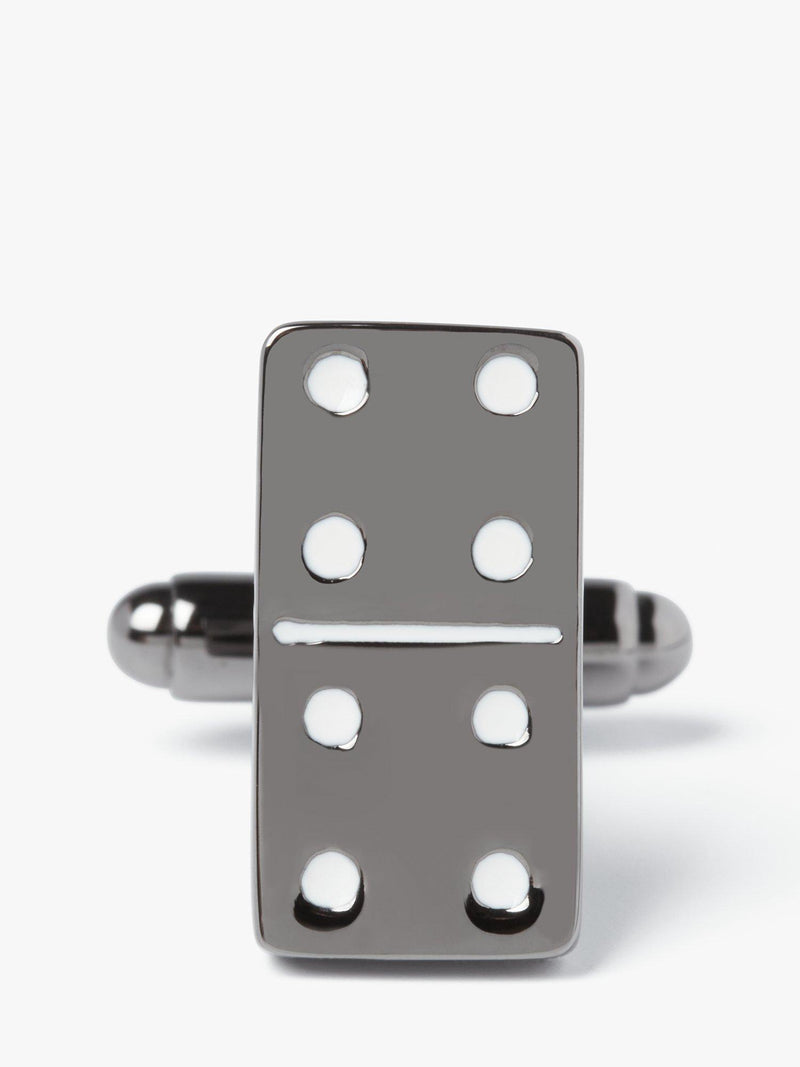 Simon Carter Domino cufflinks gunmetal, imported from the UK