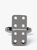 Simon Carter Domino cufflinks gunmetal, imported from the UK
