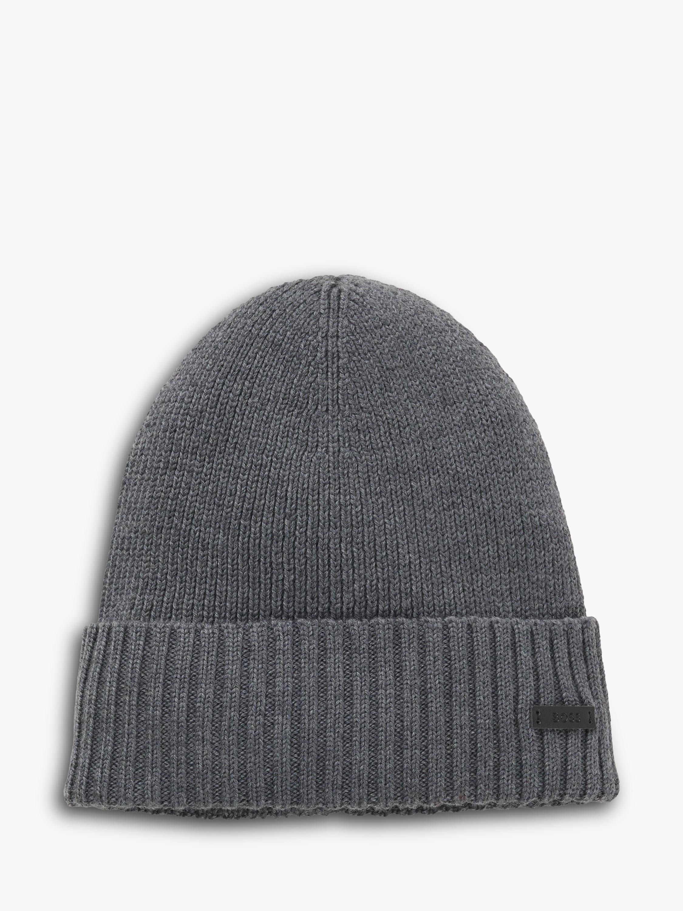 BOSS wool beanie Medium Grey, UK version