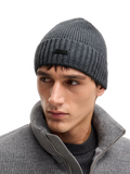 BOSS wool beanie Medium Grey, UK version