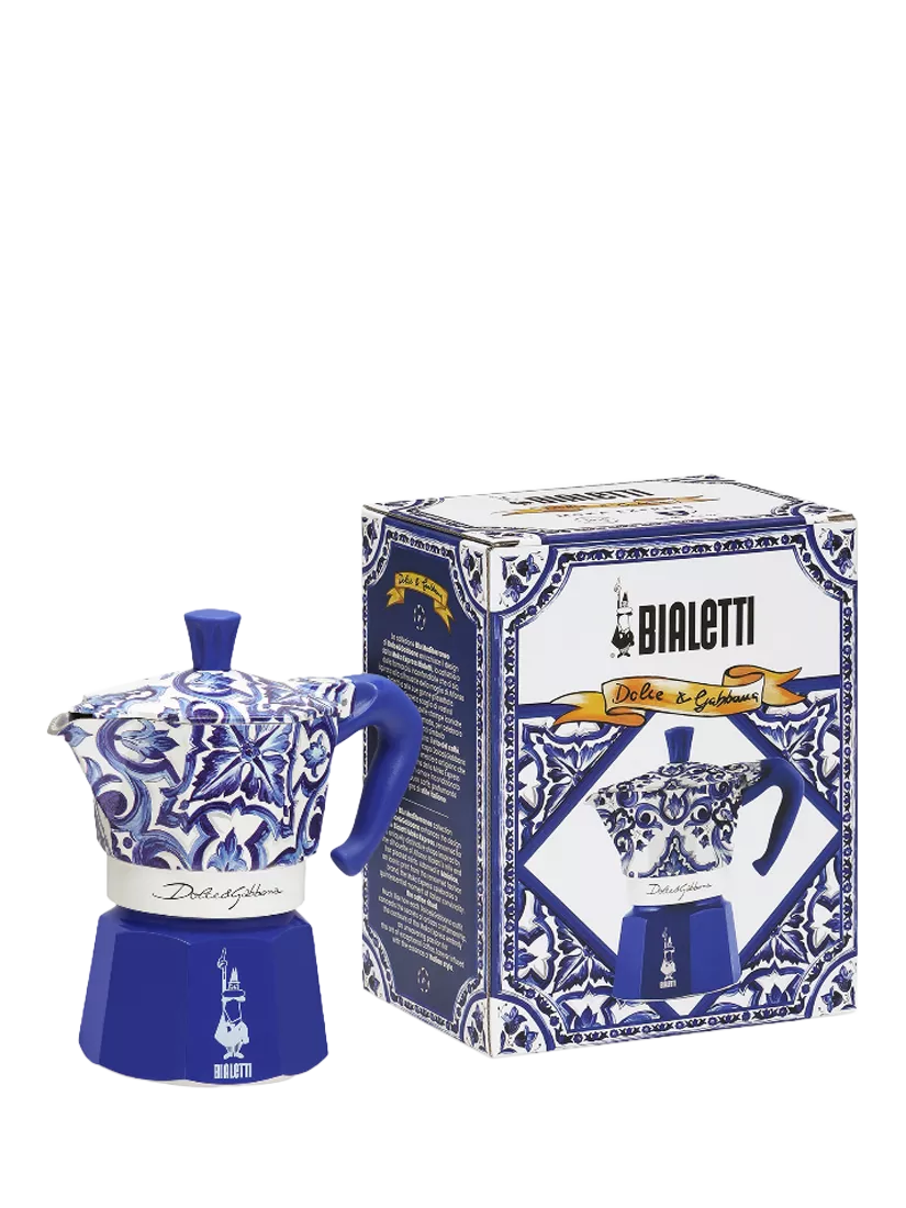 Bialetti Dolce & Gabbana Moka Express 3 cup Mediterranean Blue (British brand)