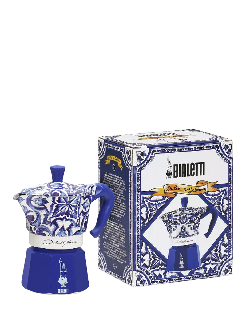 Bialetti Dolce & Gabbana Moka Express 3 cup Mediterranean Blue (British brand)