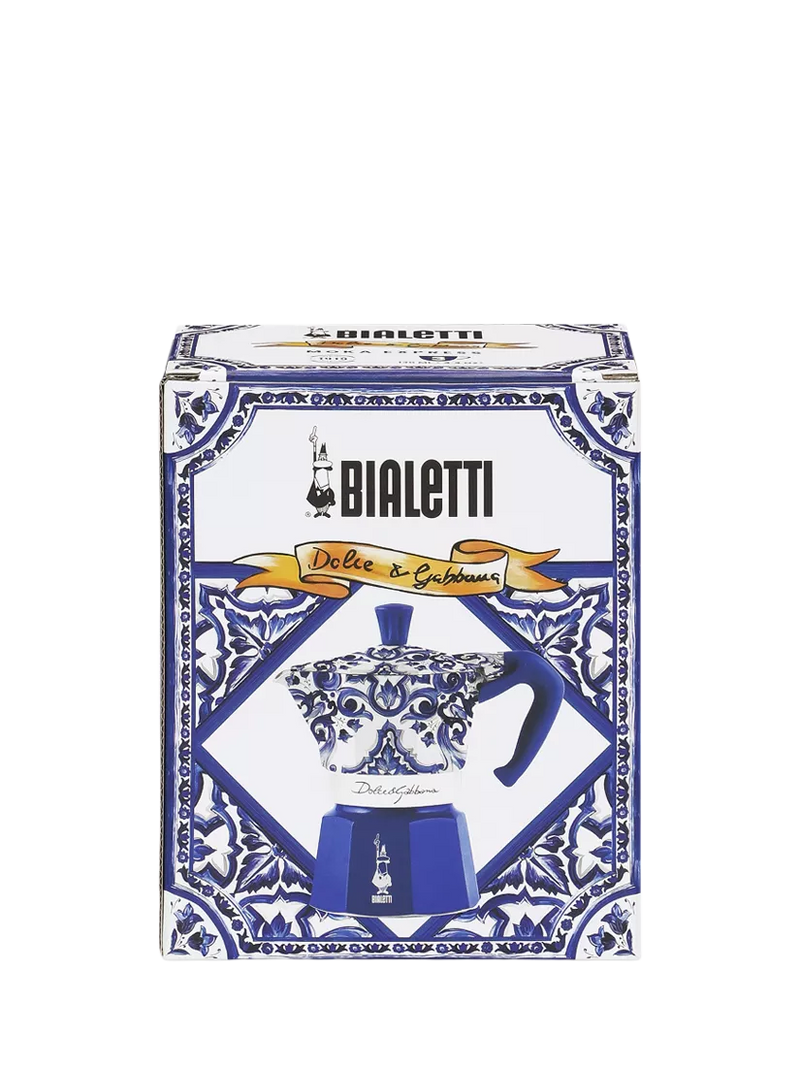 Bialetti Dolce & Gabbana Moka Express 3 cup Mediterranean Blue (British brand)