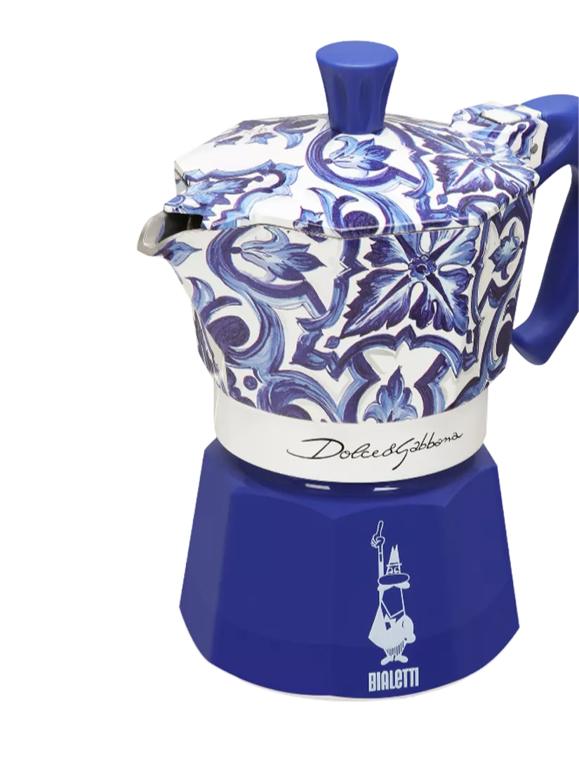 Bialetti Dolce & Gabbana Moka Express 3 cup Mediterranean Blue (British brand)