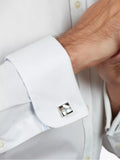 Simon Carter cufflinks mother of pearl onyx - British product