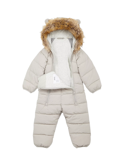 Toastie Baby Cloud Faux  Fur Trim Pramsuit