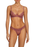 Coco de Mer Margot Plunge Bra, Deep Rose