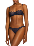 Coco de Mer Beatrice Brazilian Knickers, Navy