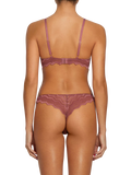 Coco de Mer Margot Brazillian Knickers, Deep Rose