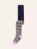 Mini Boden Kids' Stripe Cotton Blend Tights, Multi