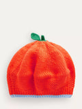 Mini Boden Kids' Novelty Pumpkin Beret, Orange Pumpkin