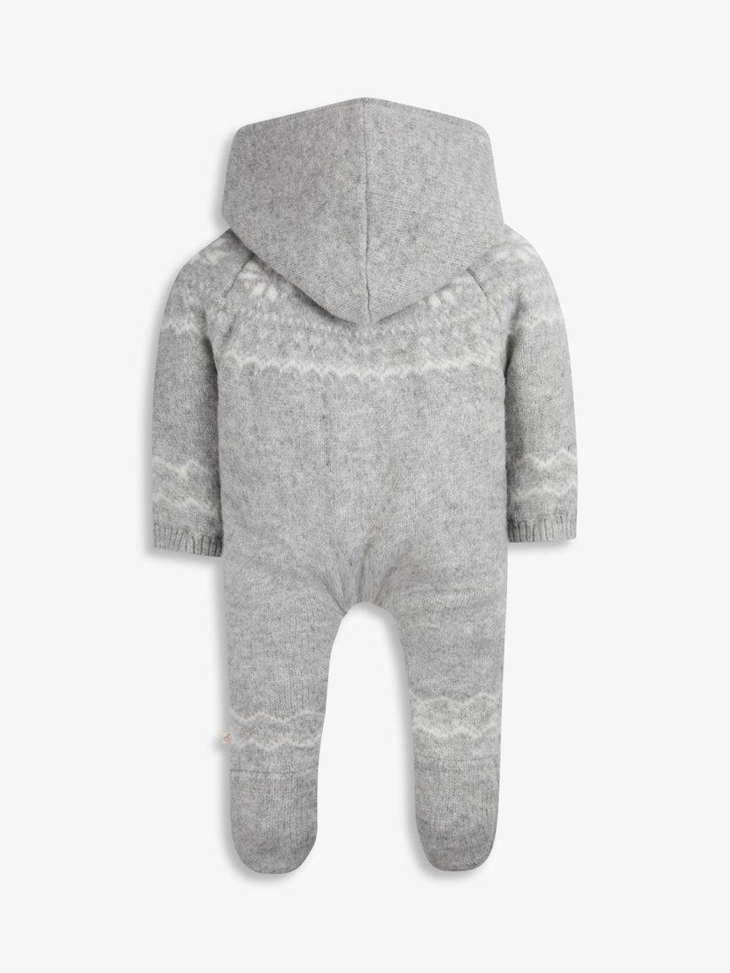 The Little Tailor baby pramsuit grey (British brand)
