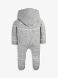 The Little Tailor baby pramsuit grey (British brand)