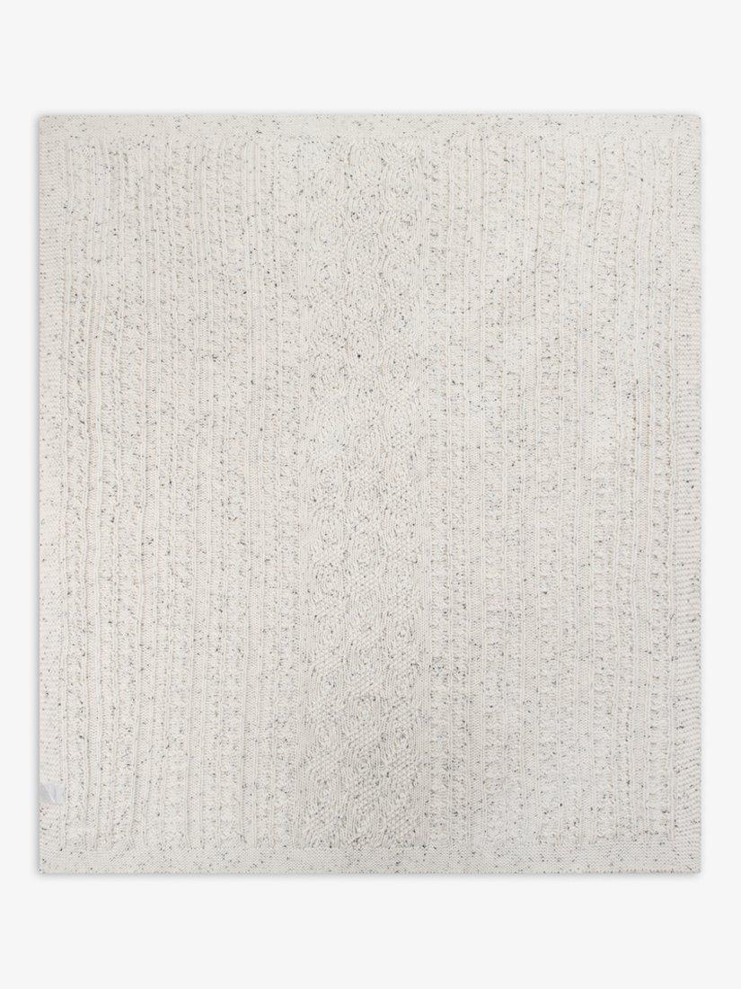 The Little Tailor baby cable knit blanket 100% cotton, imported from the UK