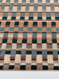 John Lewis Parallel Karomuster Teppich aus reiner Wolle 180x120cm (Britische Marke)
