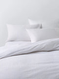 John Lewis Seersucker Pinstripe Single Duvet Cover Set, Natural