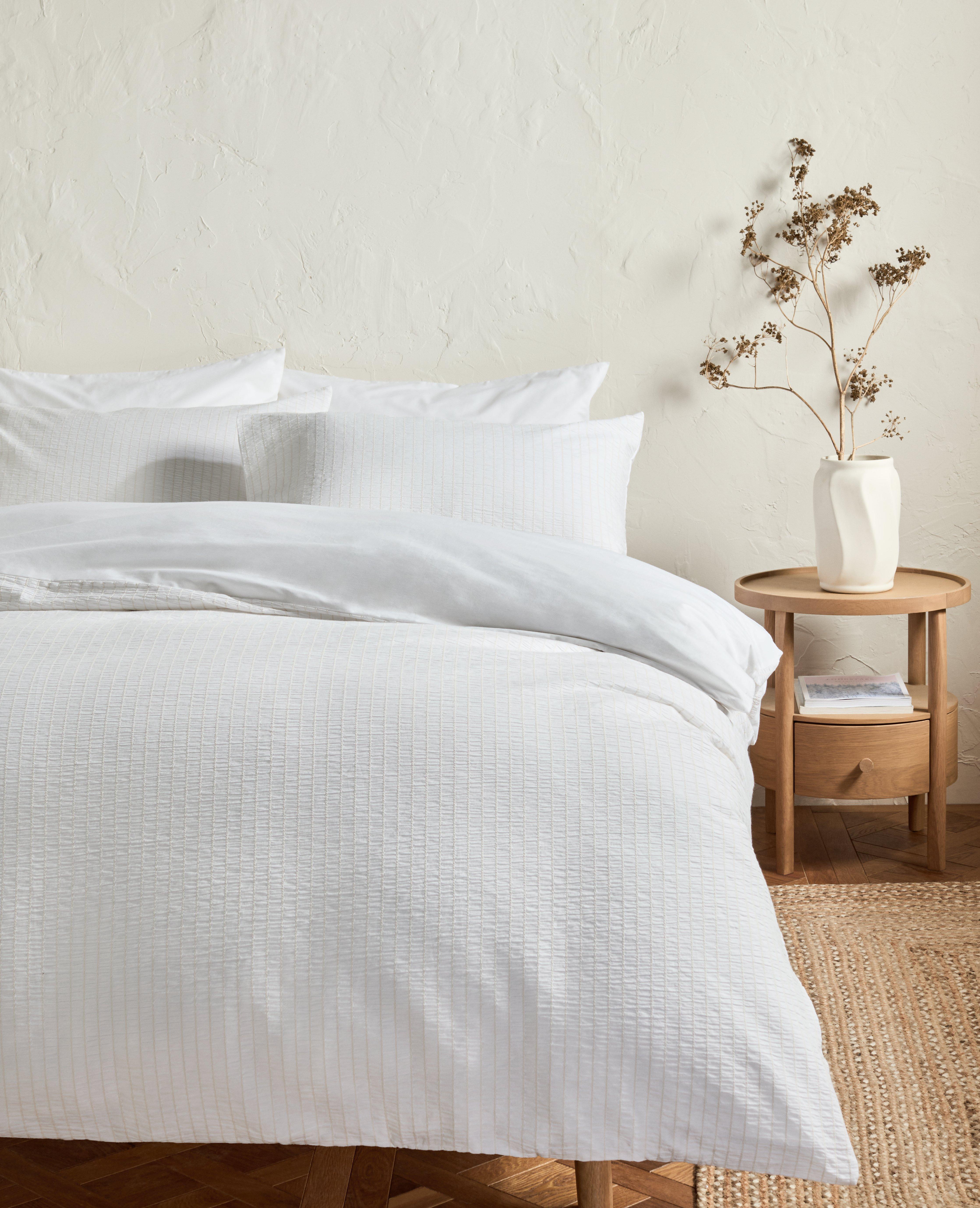 John Lewis Seersucker Bettbezug-Set Doppelbett - Britisches Produkt