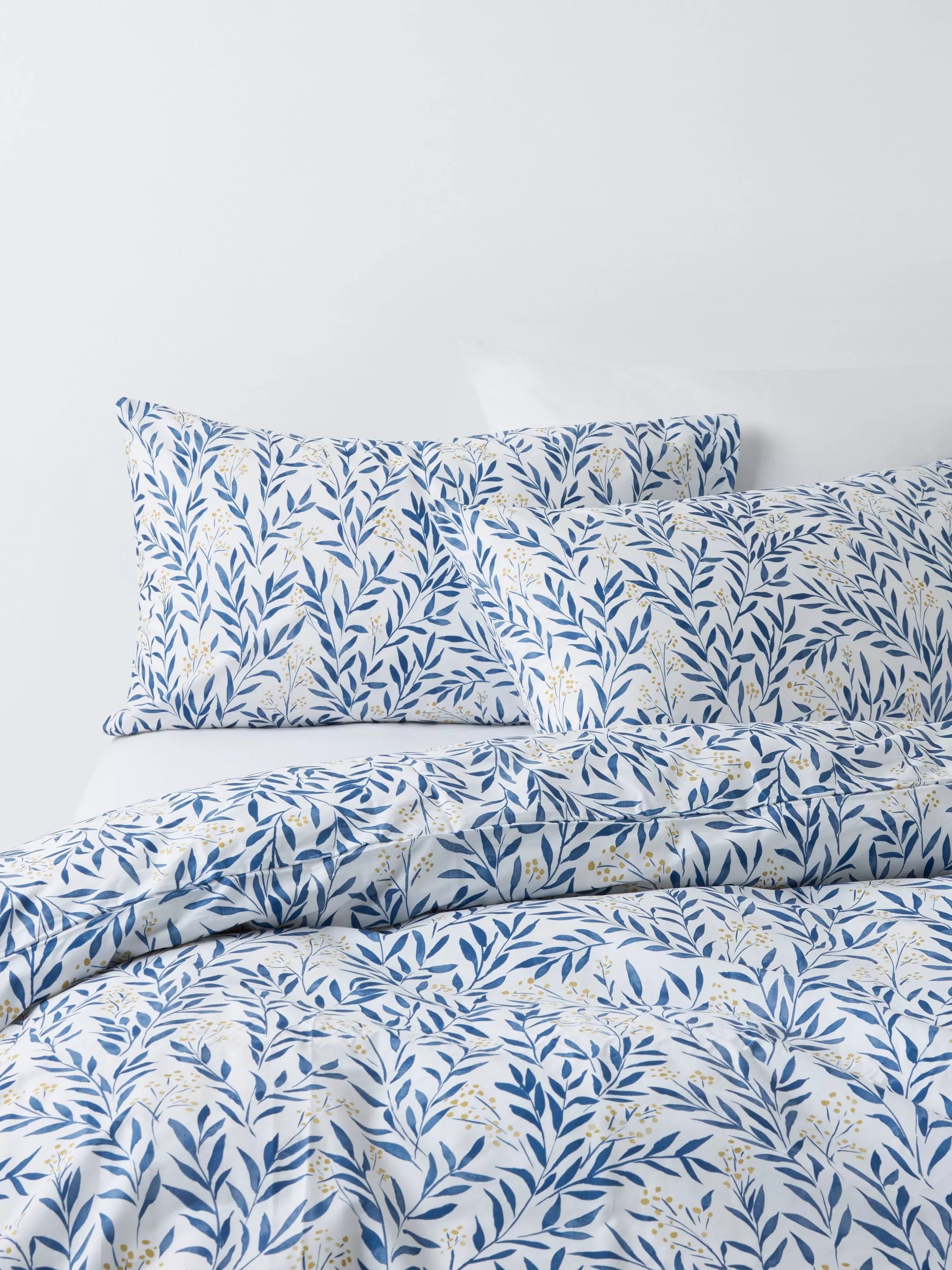 John Lewis Tansy double duvet cover set in cotton percale, UK version