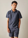 Reiss Kids' Creed Zip Polo Shirt