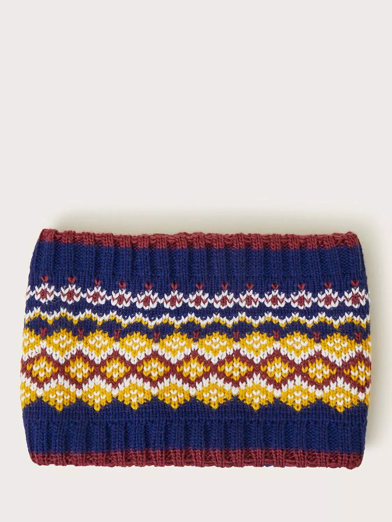 Monsoon Kids' Fair Isle Knitted Snood, Multi