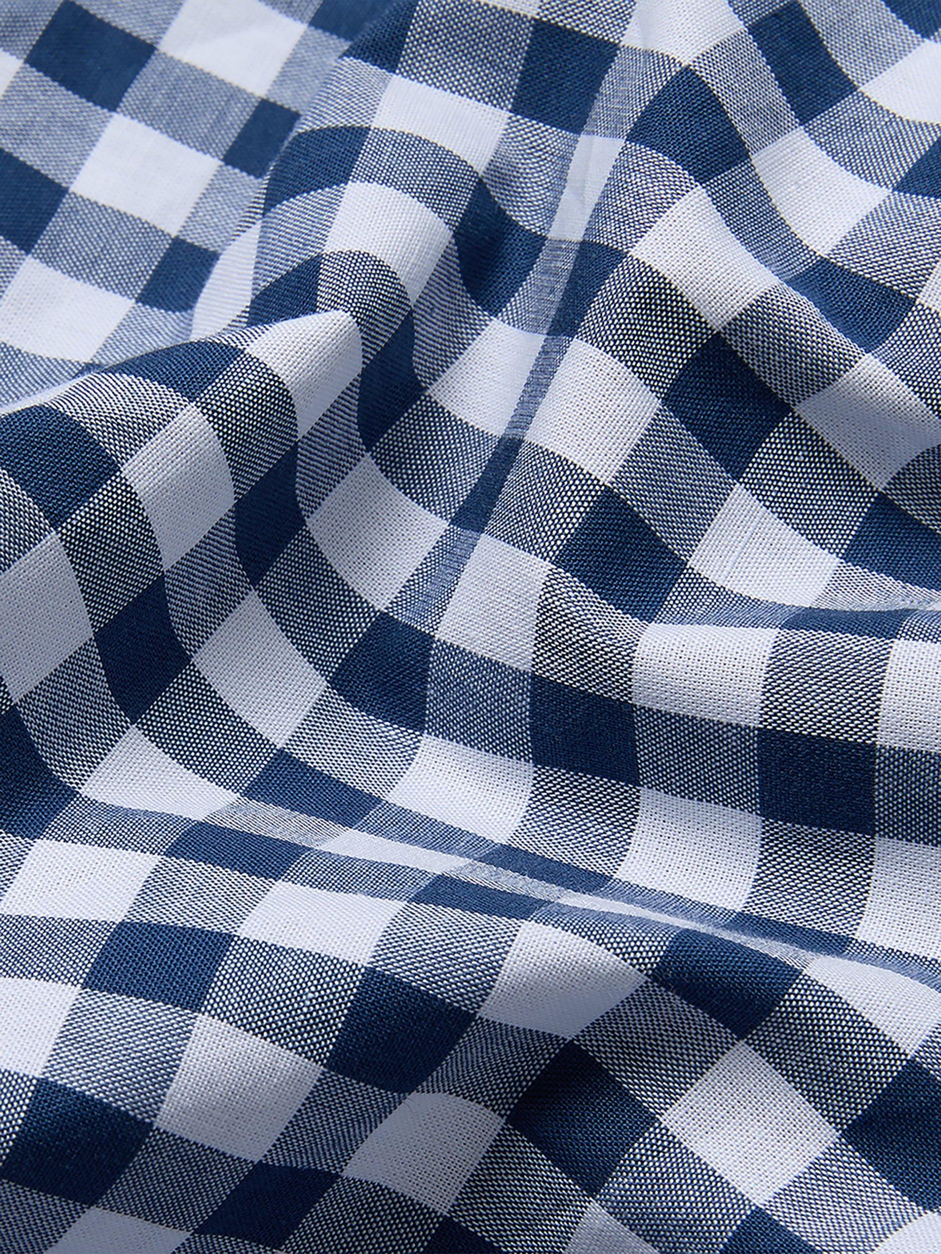 Piglet in Bed Doppel-Gingham-Bettbezug-Set, UK-Version