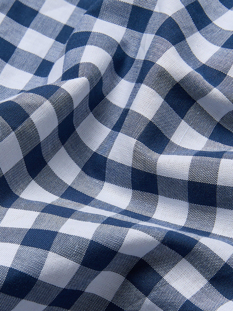Piglet in Bed Doppel-Gingham-Bettbezug-Set, UK-Version