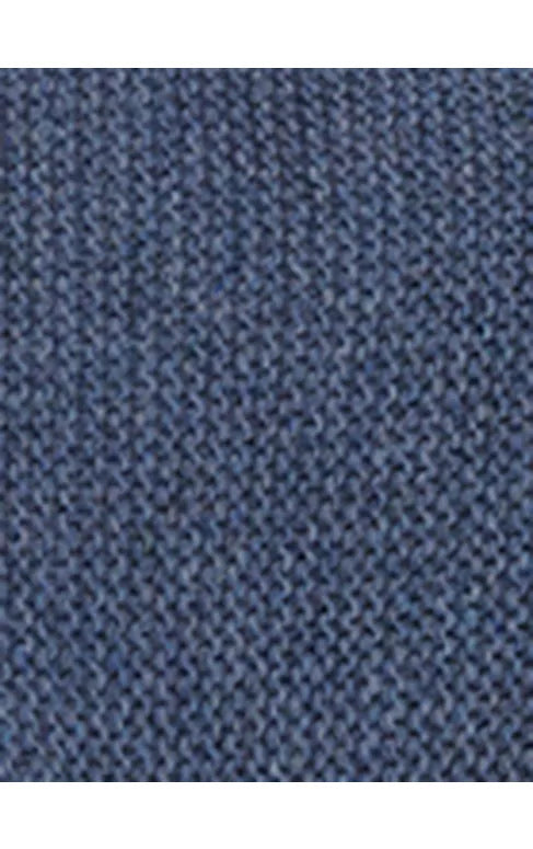 Piglet in Bed Striped Wool Blend Knit Throw - Stone Blue