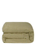 Piglet in Bed Gingham Linen Blend duvet cover, imported from the UK