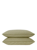 Piglet in Bed Gingham Linen Blend duvet cover, imported from the UK