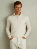 Reiss Blackhall Wool Zip Neck Jumper