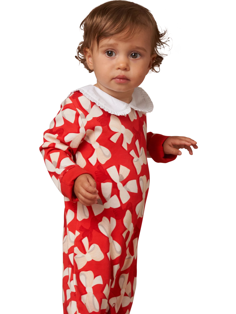 Angel & Rocket Baby Collar Babygrow, Red/Multi - McGrocer