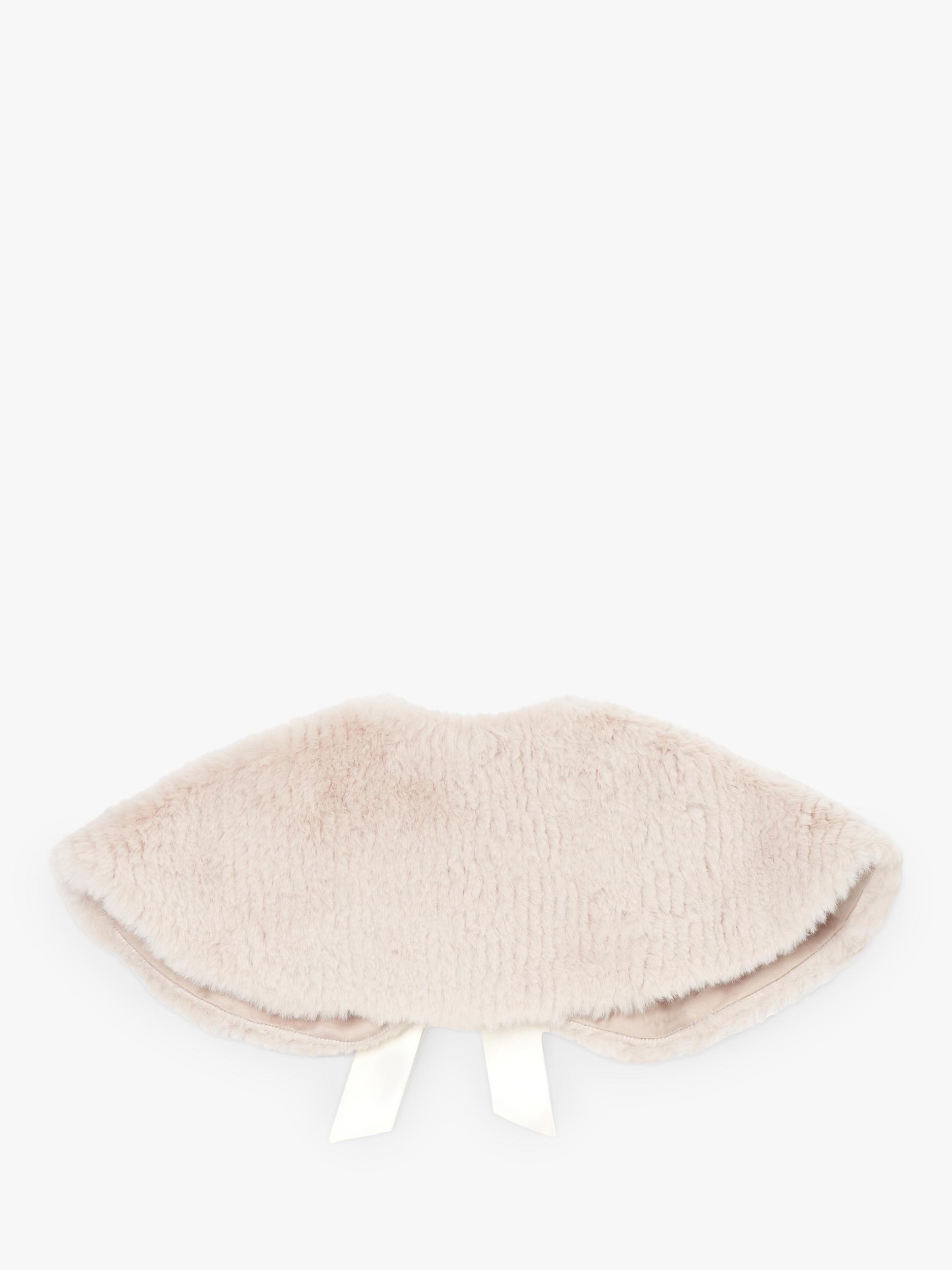 Angel & Rocket taupe kids' fur collar - British product