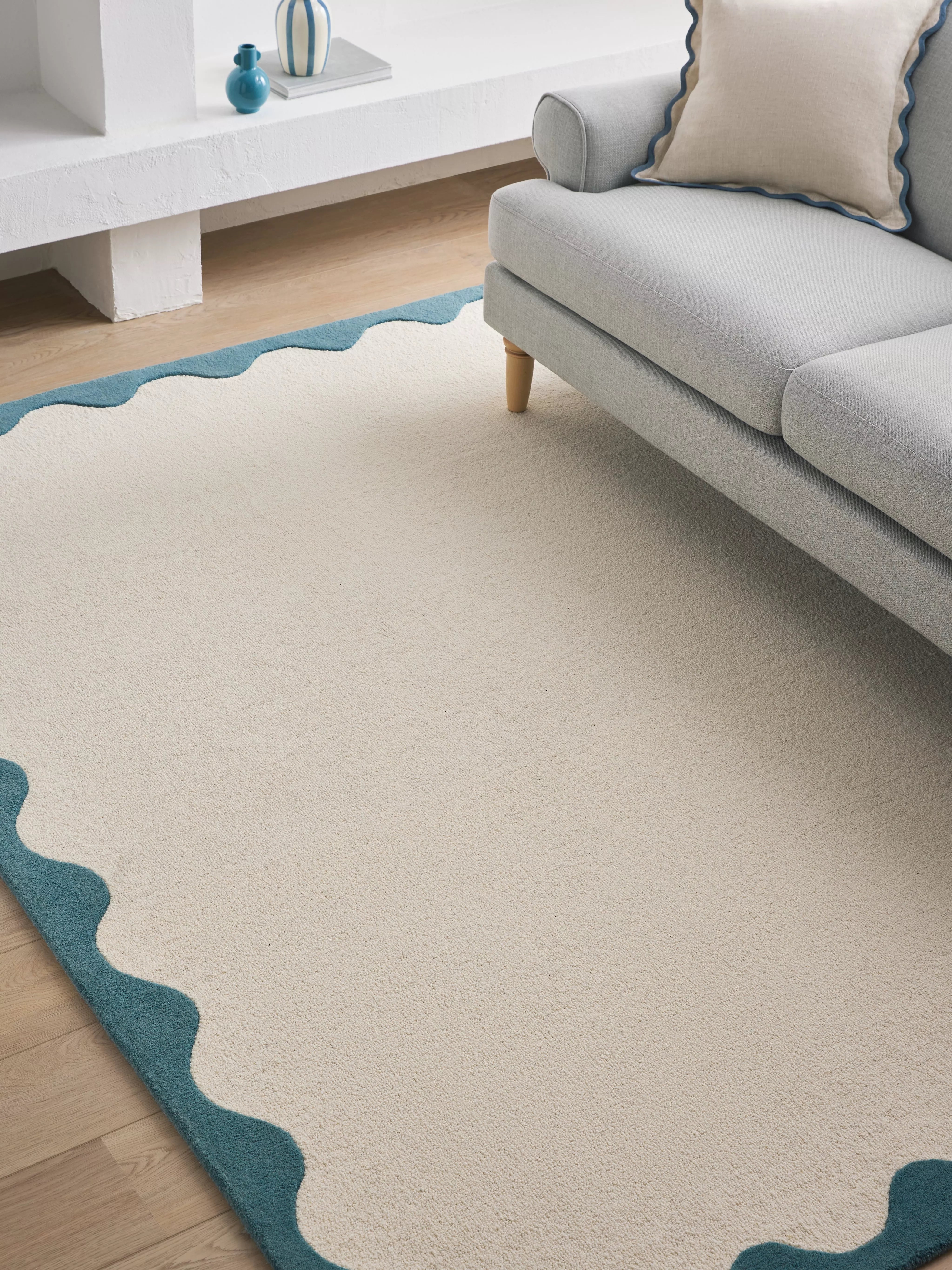 John Lewis pure wool scallop rug, UK version