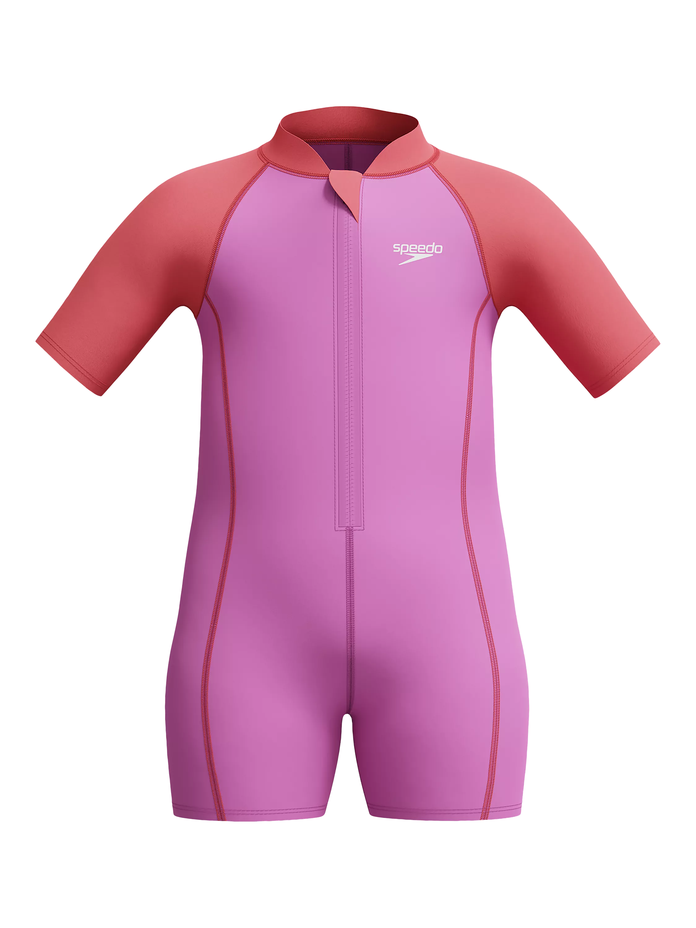 Speedo kids neoprene shortie wetsuit neon violet coral, imported from the UK