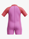 Speedo kids neoprene shortie wetsuit neon violet coral, imported from the UK