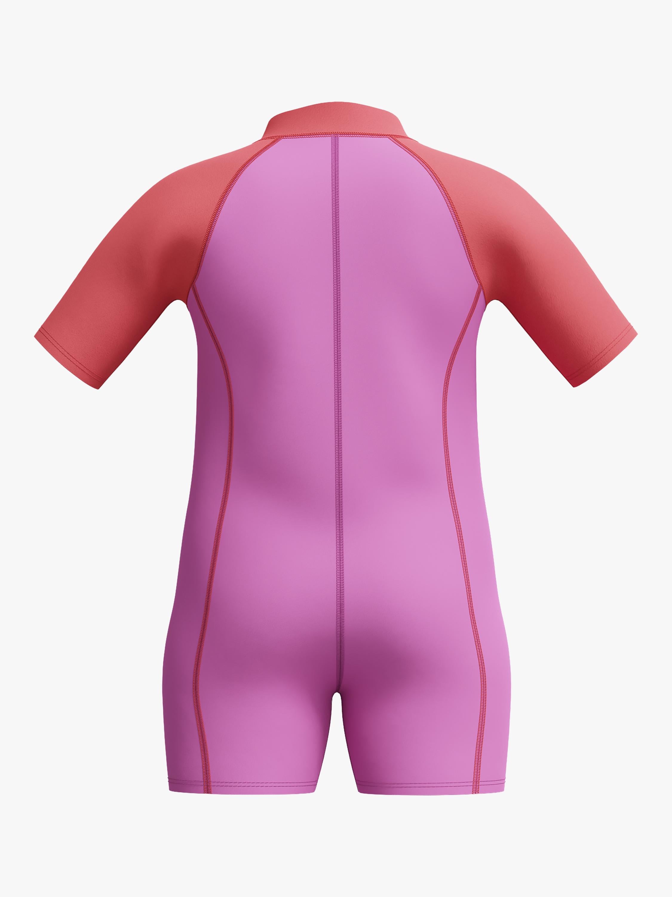 Speedo kids neoprene shortie wetsuit neon violet coral, imported from the UK