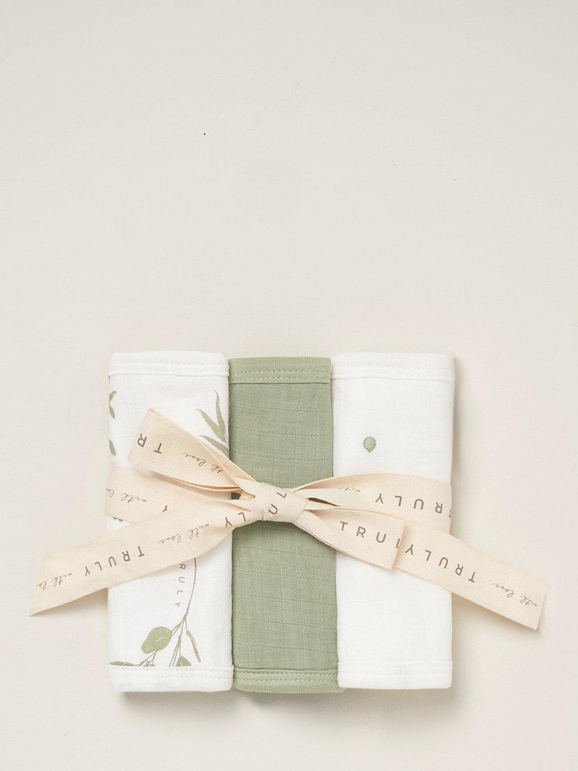 Truly baby bibs eucalyptus print set of 3 - British product