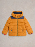 White Stuff Kids' Short Puffer Coat, Yellow