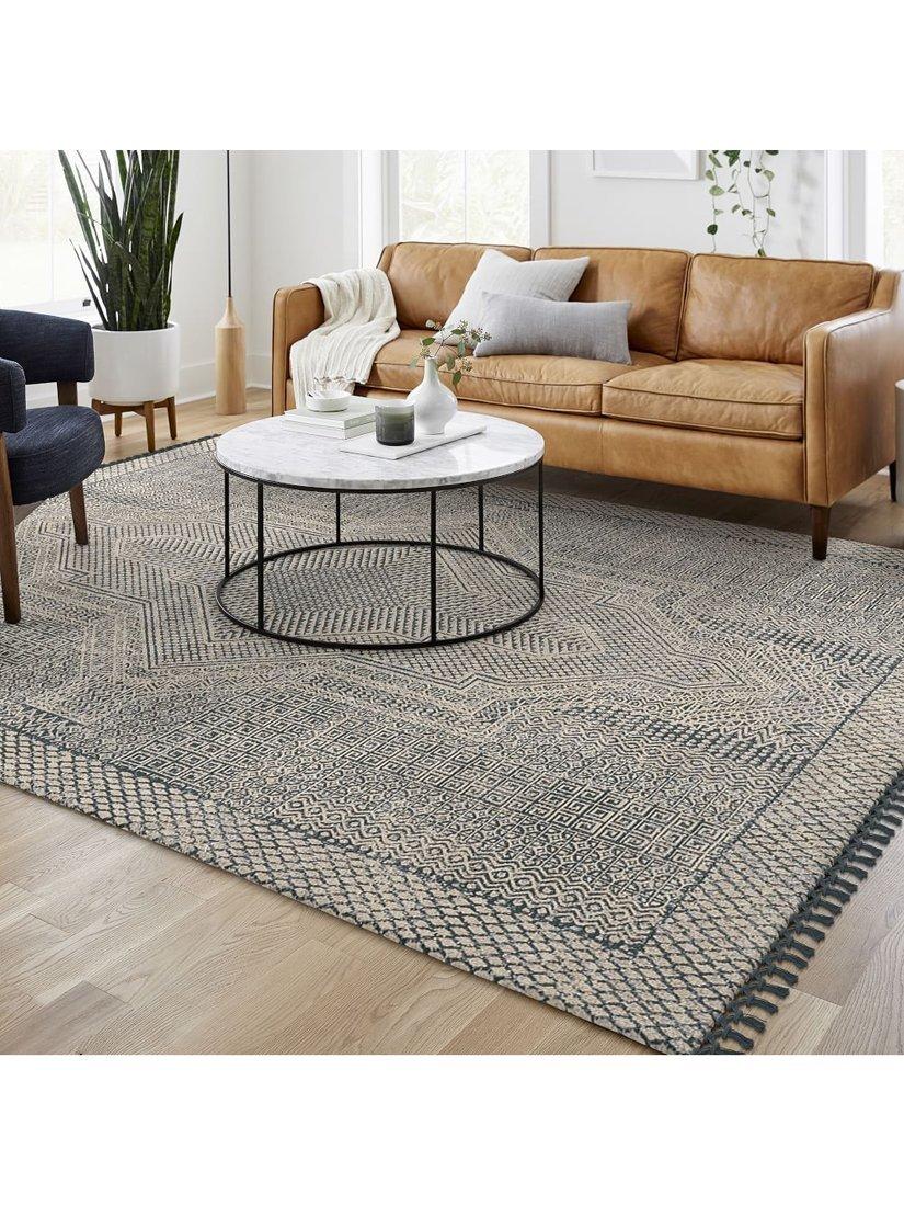 West Elm Indra Rug Indigo 244x152cm - British product