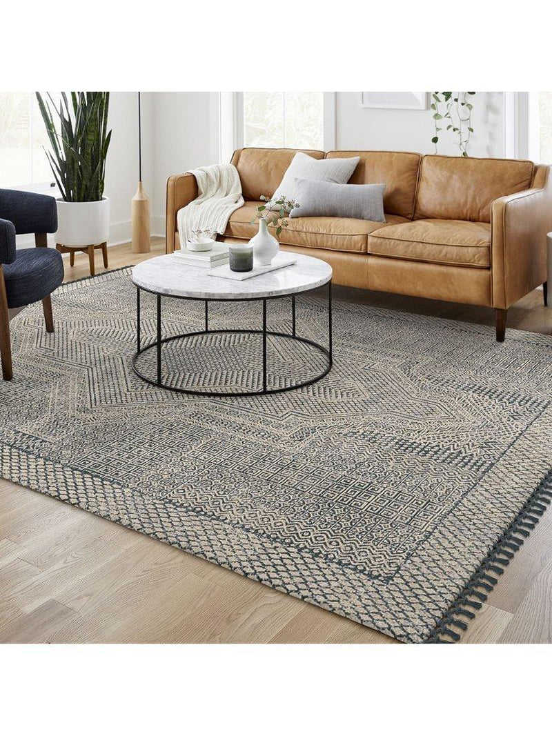 West Elm Indra Rug Indigo 244x152cm - British product