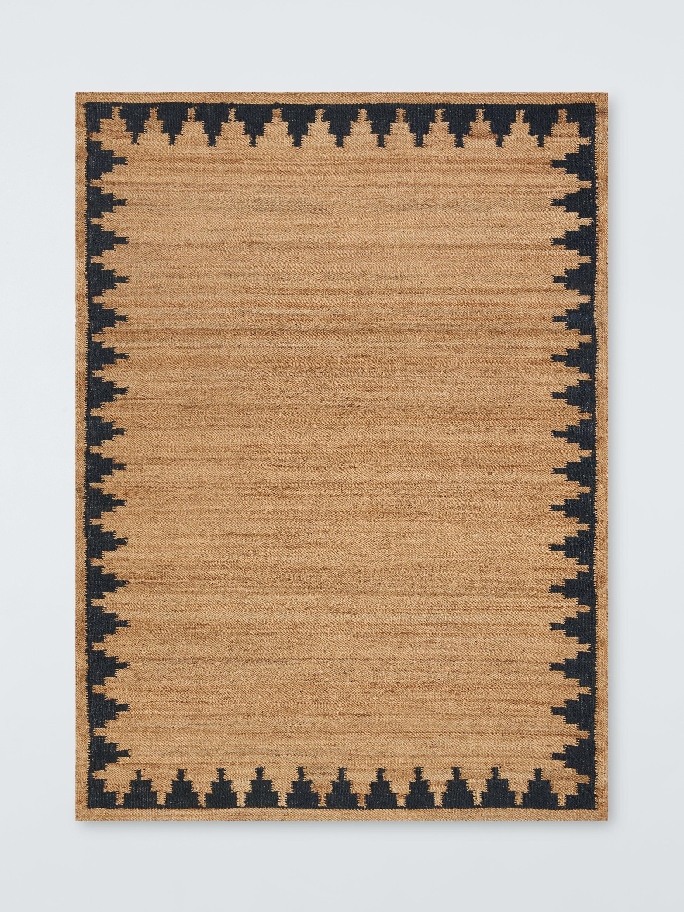 John Lewis stepped chevron hand woven jute rug 120x180cm, imported from the UK