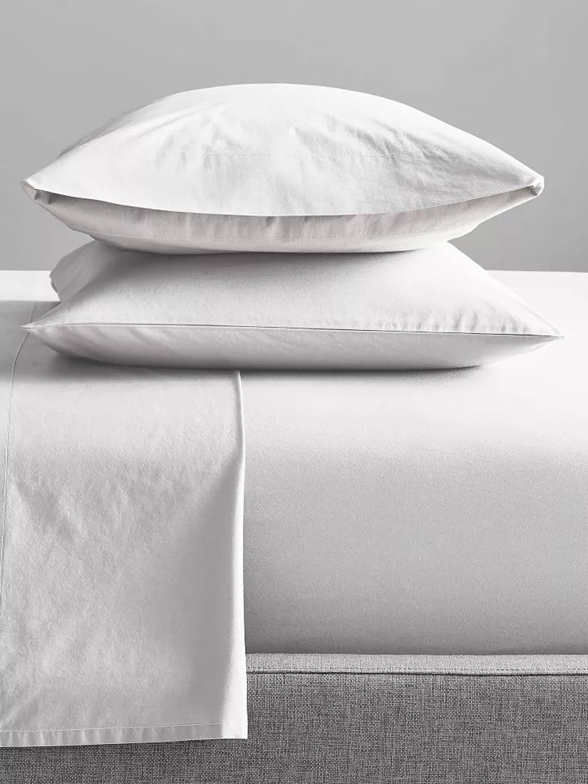 west elm Organic Cotton Fitted Sheet White (British brand)