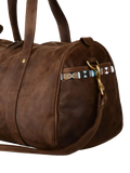 KOY leather duffle bag mocha, imported from the UK