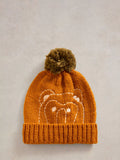 White Stuff Kids' Character Bobble Hat, Orange